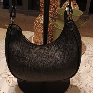 Unbranded Black Faux Leather Shoulder Bag